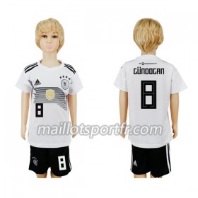 Maillot de Foot Allemagne Gundogan 8 Enfant Domicile Coupe du monde 2018